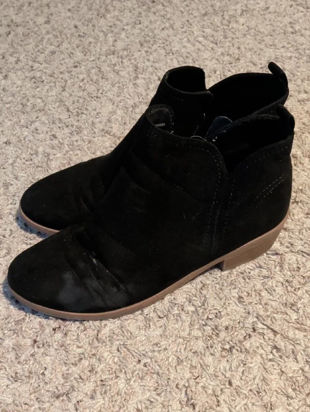 Women’s Black Suede Ankle Booties - Classic Everyday Style